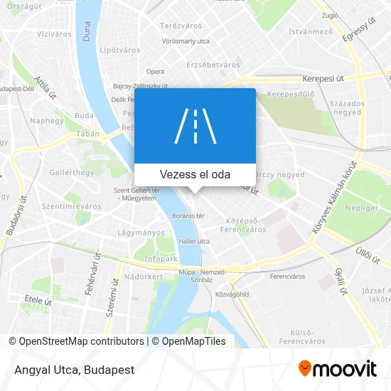Angyal Utca térkép