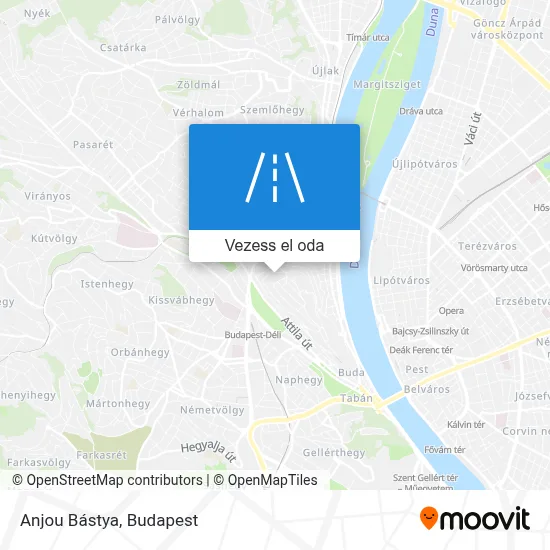 Anjou Bástya térkép