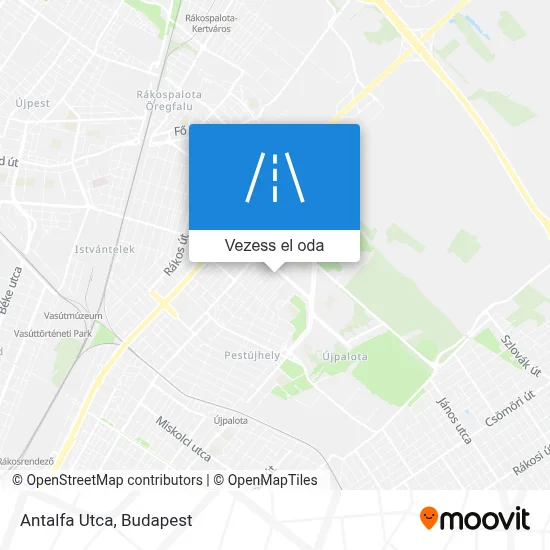 Antalfa Utca térkép