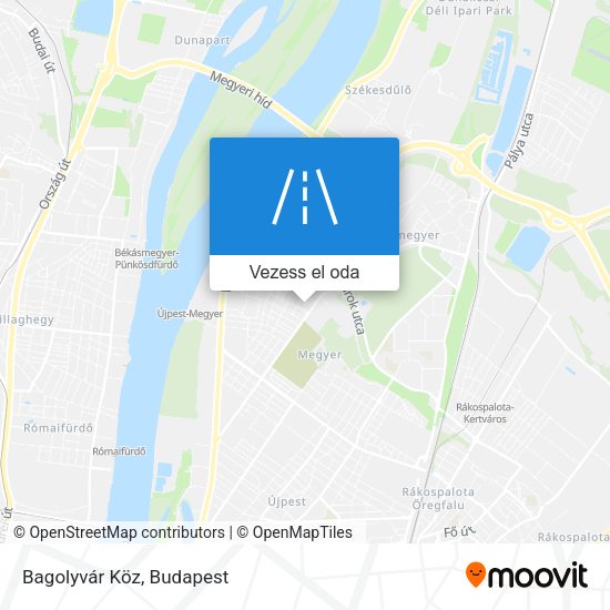 Bagolyvár Köz térkép