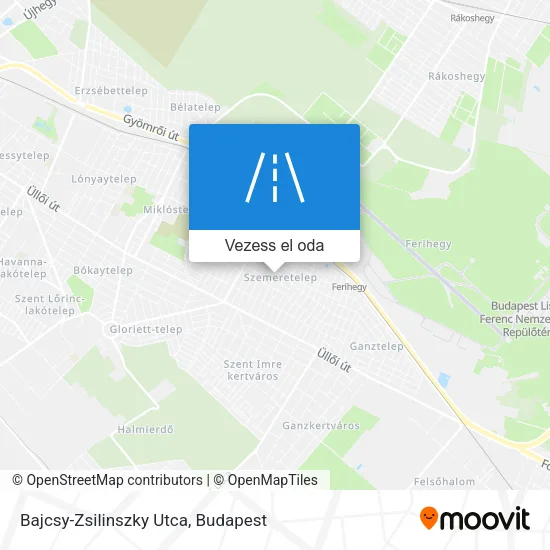 Bajcsy-Zsilinszky Utca térkép
