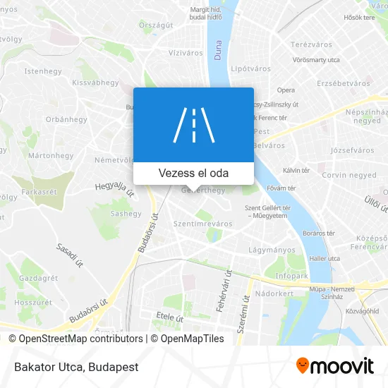 Bakator Utca térkép