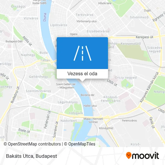 Bakáts Utca térkép