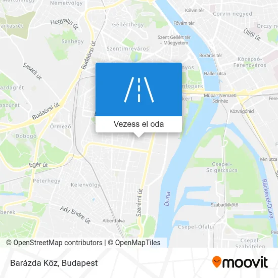 Barázda Köz térkép