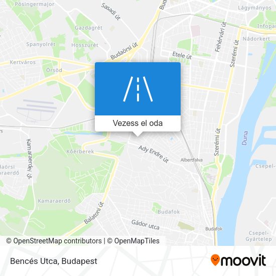 Bencés Utca térkép