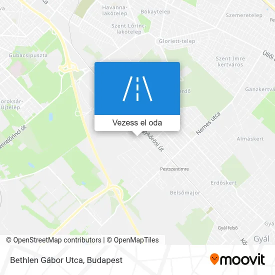 Bethlen Gábor Utca térkép