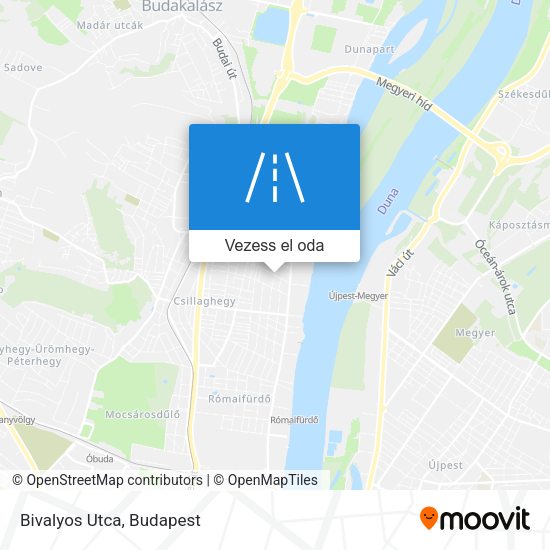 Bivalyos Utca térkép