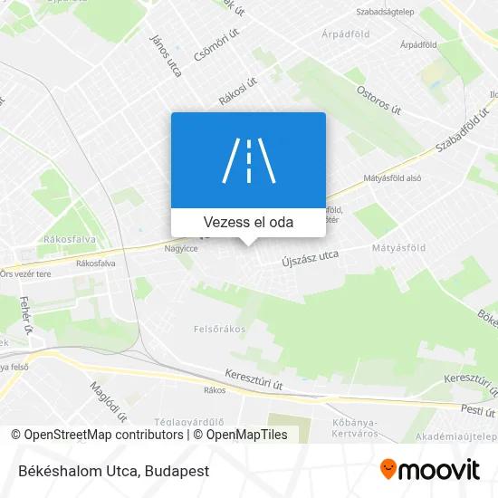 Békéshalom Utca térkép
