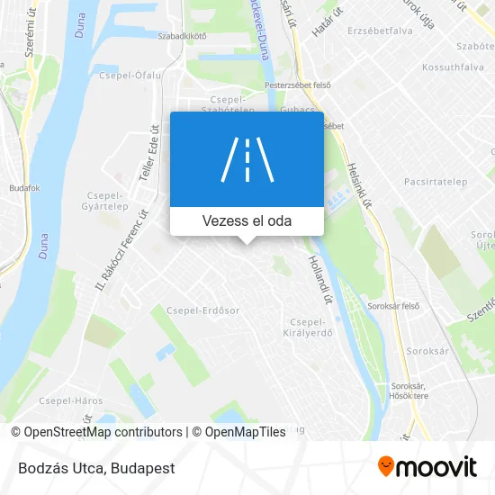 Bodzás Utca térkép