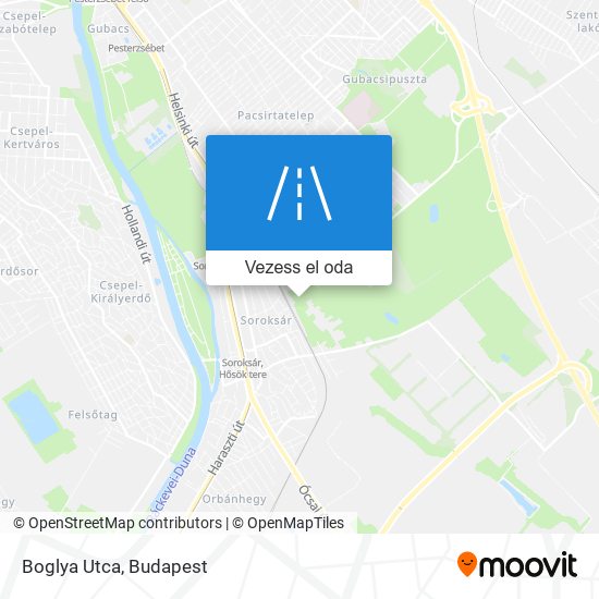 Boglya Utca térkép