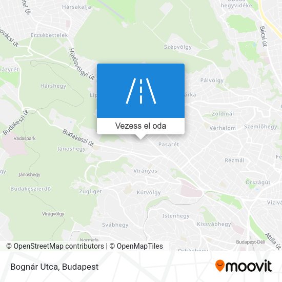 Bognár Utca térkép