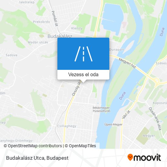 Budakalász Utca térkép