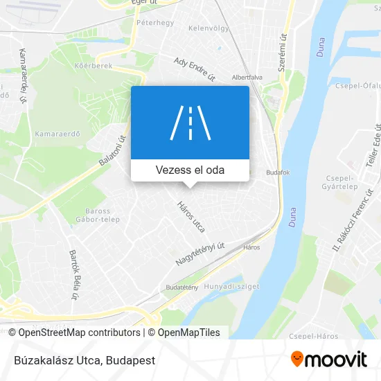 Búzakalász Utca térkép