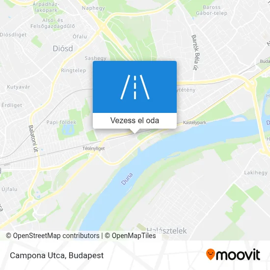 Campona Utca térkép