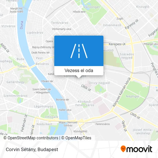 Corvin Sétány térkép