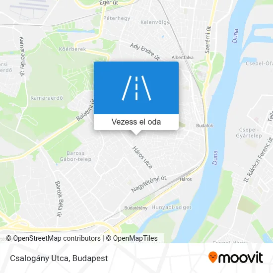 Csalogány Utca térkép