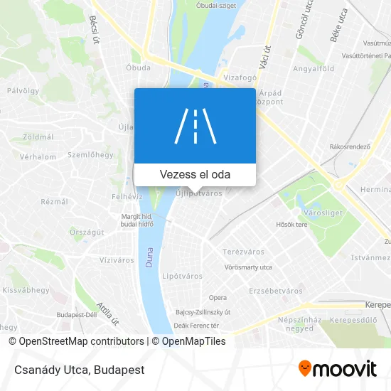 Csanády Utca térkép