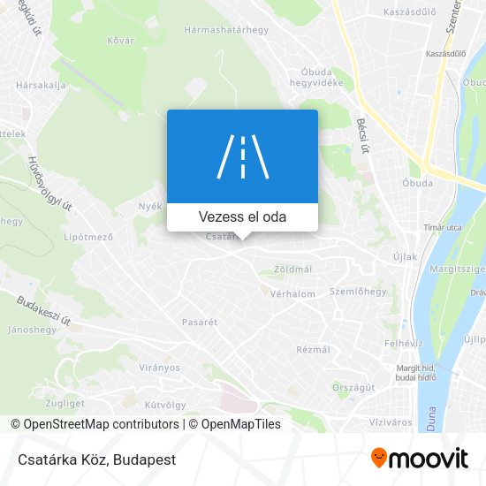 Csatárka Köz térkép