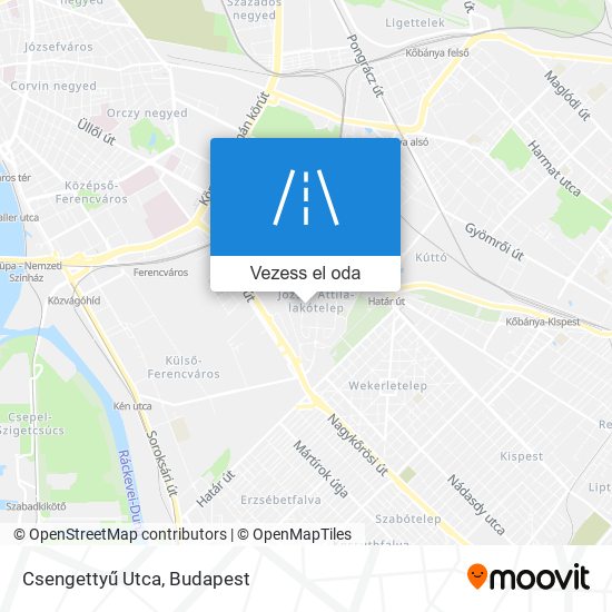 Csengettyű Utca térkép