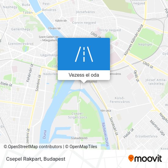 Csepel Rakpart térkép