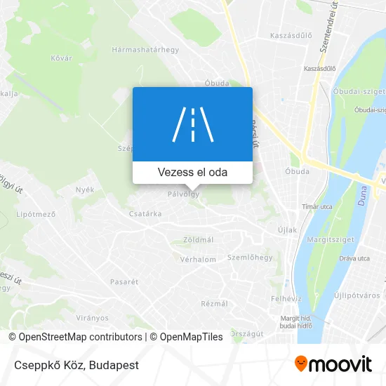 Cseppkő Köz térkép