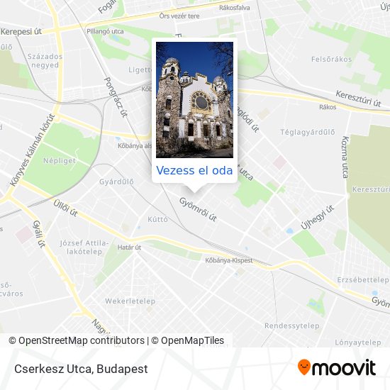 Cserkesz Utca térkép