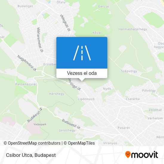 Csibor Utca térkép