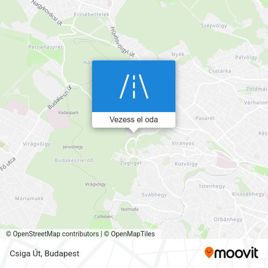 Csiga Út térkép