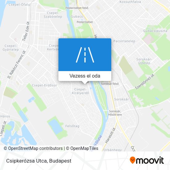 Csipkerózsa Utca térkép
