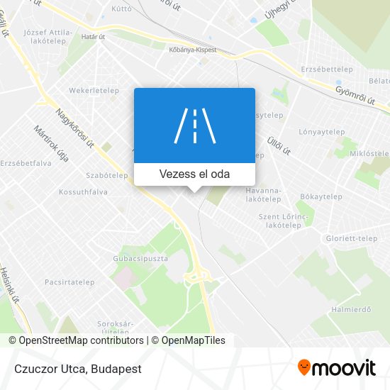 Czuczor Utca térkép