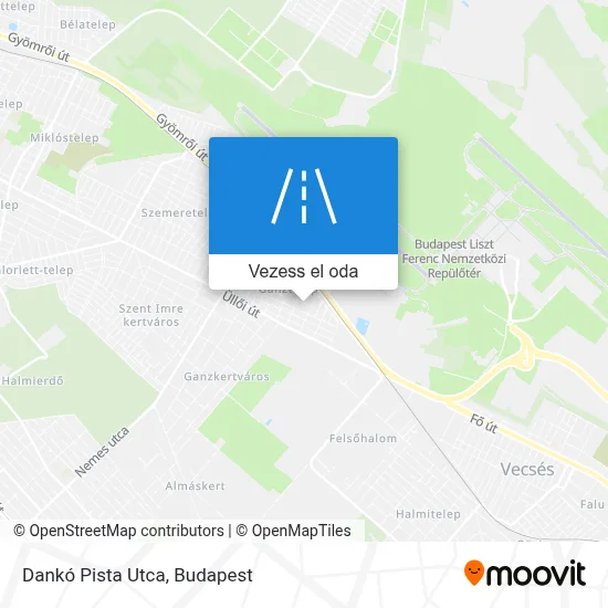 Dankó Pista Utca térkép