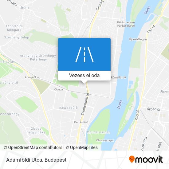 Ádámföldi Utca térkép