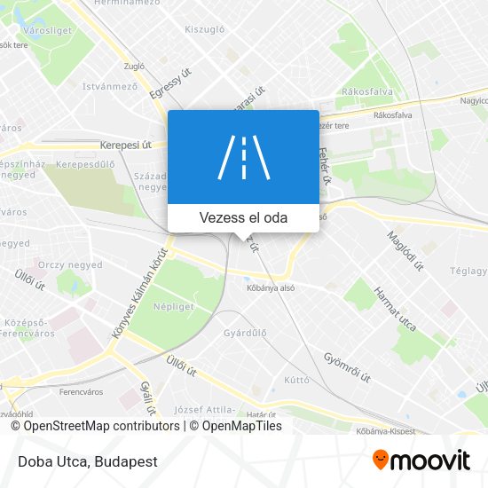 Doba Utca térkép