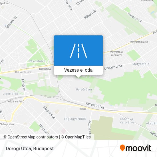 Dorogi Utca térkép