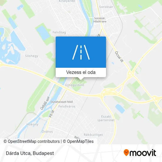 Dárda Utca térkép