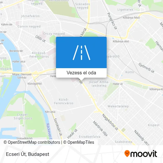 Ecseri Út térkép