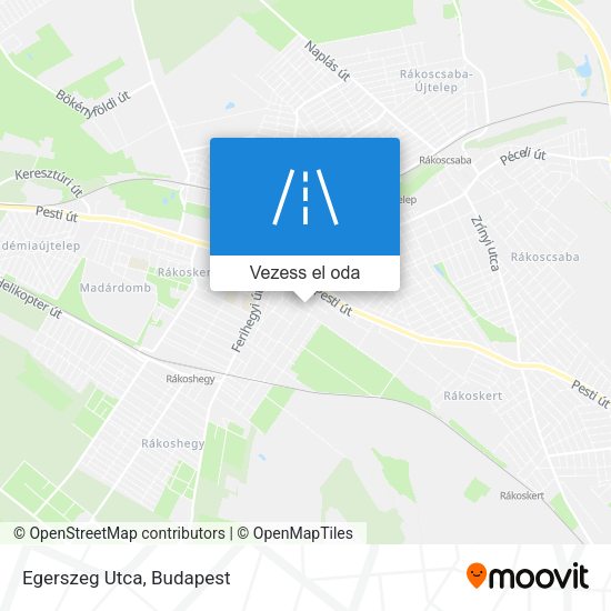 Egerszeg Utca térkép