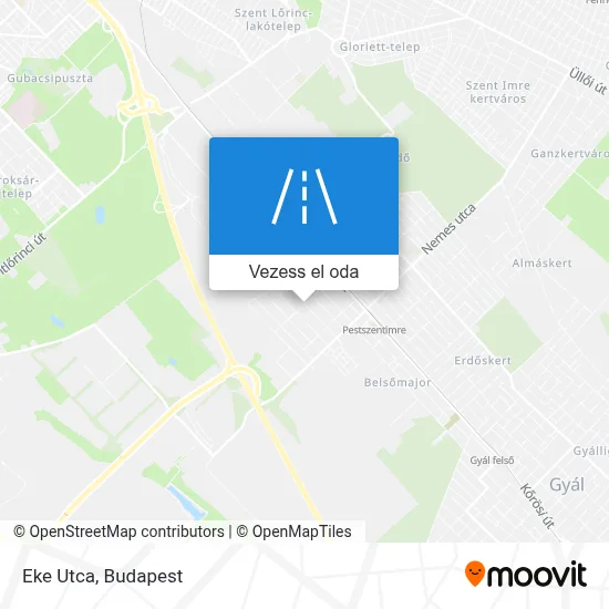 Eke Utca térkép