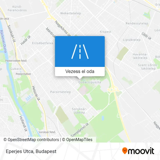Eperjes Utca térkép