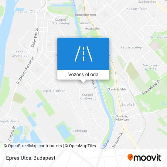 Epres Utca térkép