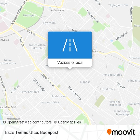 Esze Tamás Utca térkép