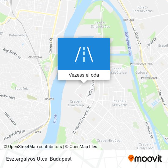 Esztergályos Utca térkép