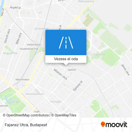 Fajansz Utca térkép
