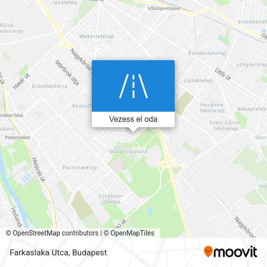 Farkaslaka Utca térkép