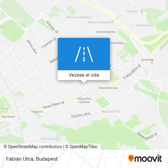 Fábián Utca térkép