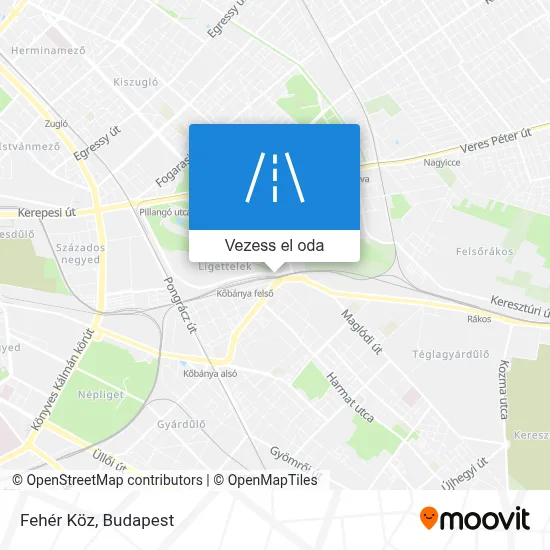 Fehér Köz térkép