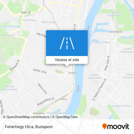 Fehérhegy Utca térkép