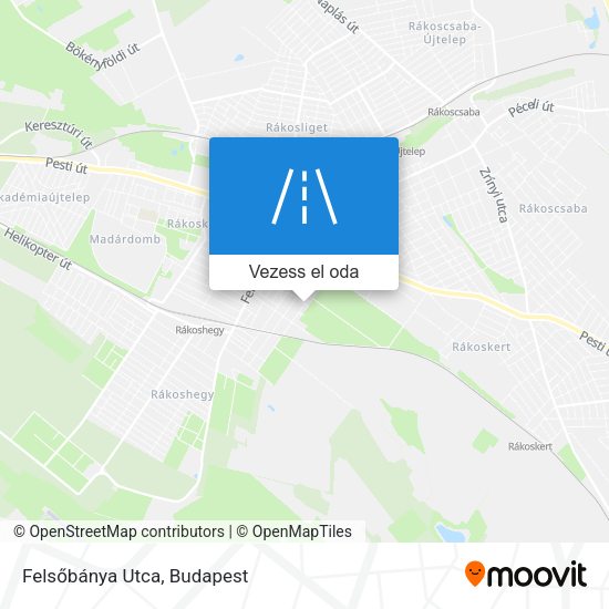 Felsőbánya Utca térkép