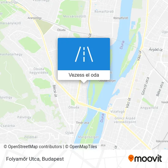Folyamőr Utca térkép