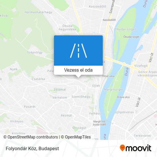 Folyondár Köz térkép